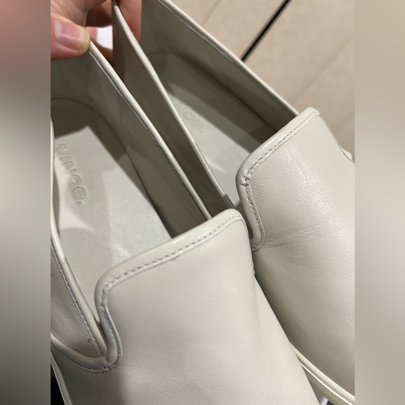 NEW VINCE leather slip on brenden shoes